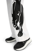 MARC CAIN SPORTS White And Black Washington Trousers With Leopard | YS 81.31 J51