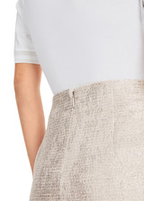 MARC CAIN COLLECTIONS Silver Elegantly Shimmering Pencil Skirt | YC 71.19 W57 MARC CAIN COLLECTIONS Silver Elegantly Shimmering Pencil Skirt | YC 71.19 W57