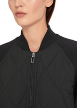 MARC CAIN SPORTS Black Rethink Together Cropped Jacket | YS 31.02 W21 MARC CAIN SPORTS Black Rethink Together Cropped Jacket | YS 31.02 W21