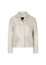 MARC CAIN COLLECTIONS Silver Jacket With Subtle Shimmer | YC 31.06 W57 MARC CAIN COLLECTIONS Silver Jacket With Subtle Shimmer | YC 31.06 W57