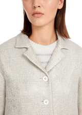 MARC CAIN COLLECTIONS Silver Jacket With Subtle Shimmer | YC 31.06 W57 MARC CAIN COLLECTIONS Silver Jacket With Subtle Shimmer | YC 31.06 W57