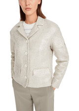 MARC CAIN COLLECTIONS Silver Jacket With Subtle Shimmer | YC 31.06 W57 MARC CAIN COLLECTIONS Silver Jacket With Subtle Shimmer | YC 31.06 W57