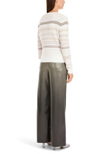 MARC CAIN COLLECTIONS Sage Powder Rethink Together Jacquard Cardigan | YC 39.06 M17 MARC CAIN COLLECTIONS Sage Powder Rethink Together Jacquard Cardigan | YC 39.06 M17