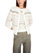 MARC CAIN COLLECTIONS Sage Powder Rethink Together Jacquard Cardigan | YC 39.06 M17 MARC CAIN COLLECTIONS Sage Powder Rethink Together Jacquard Cardigan | YC 39.06 M17