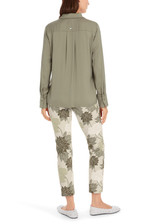 MARC CAIN COLLECTIONS Sage Powder Blouse In Viscose Crepe | YC 51.12 W01 MARC CAIN COLLECTIONS Sage Powder Blouse In Viscose Crepe | YC 51.12 W01