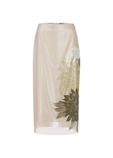 MARC CAIN COLLECTIONS Deep Pearl Pencil Skirt With Floral Pattern | YC 71.10 W18 MARC CAIN COLLECTIONS Deep Pearl Pencil Skirt With Floral Pattern | YC 71.10 W18