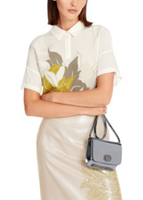 MARC CAIN COLLECTIONS Deep Pearl Silk Blouse With Floral Pattern | YC 55.02 J85 MARC CAIN COLLECTIONS Deep Pearl Silk Blouse With Floral Pattern | YC 55.02 J85