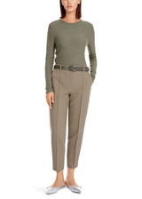 MARC CAIN COLLECTIONS Sage Powder Fordon Cropped Length Trousers | YC 81.10 W44 MARC CAIN COLLECTIONS Sage Powder Fordon Cropped Length Trousers | YC 81.10 W44