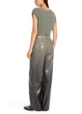 MARC CAIN COLLECTIONS Sage Powder Warri Fun Leather Trousers | YC 81.36 J25