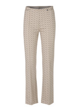MARC CAIN COLLECTIONS New Pearl Melange Fatsa Jersey Jacquard Trousers | YC 81.50 J19 MARC CAIN COLLECTIONS New Pearl Melange Fatsa Jersey Jacquard Trousers | YC 81.50 J19
