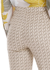 MARC CAIN COLLECTIONS New Pearl Melange Fatsa Jersey Jacquard Trousers | YC 81.50 J19 MARC CAIN COLLECTIONS New Pearl Melange Fatsa Jersey Jacquard Trousers | YC 81.50 J19