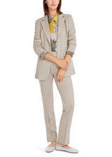 MARC CAIN COLLECTIONS New Pearl Melange Blazer In Graphic Jersey Jacquard | YC 34.16 J19 MARC CAIN COLLECTIONS New Pearl Melange Blazer In Graphic Jersey Jacquard | YC 34.16 J19