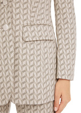 MARC CAIN COLLECTIONS New Pearl Melange Blazer In Graphic Jersey Jacquard | YC 34.16 J19 MARC CAIN COLLECTIONS New Pearl Melange Blazer In Graphic Jersey Jacquard | YC 34.16 J19