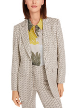 MARC CAIN COLLECTIONS New Pearl Melange Blazer In Graphic Jersey Jacquard | YC 34.16 J19 MARC CAIN COLLECTIONS New Pearl Melange Blazer In Graphic Jersey Jacquard | YC 34.16 J19