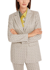 MARC CAIN COLLECTIONS New Pearl Melange Blazer In Graphic Jersey Jacquard | YC 34.16 J19 MARC CAIN COLLECTIONS New Pearl Melange Blazer In Graphic Jersey Jacquard | YC 34.16 J19