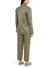 MARC CAIN COLLECTIONS Sage Powder Hammered Satin Blazer | YC 34.23 W46 MARC CAIN COLLECTIONS Sage Powder Hammered Satin Blazer | YC 34.23 W46