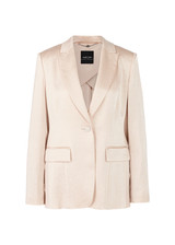 MARC CAIN COLLECTIONS Deep Pearl Hammered Satin Blazer | YC 34.23 W46 MARC CAIN COLLECTIONS Deep Pearl Hammered Satin Blazer | YC 34.23 W46