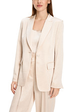 MARC CAIN COLLECTIONS Deep Pearl Hammered Satin Blazer | YC 34.23 W46 MARC CAIN COLLECTIONS Deep Pearl Hammered Satin Blazer | YC 34.23 W46