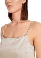 MARC CAIN COLLECTIONS Deep Pearl Top With Rhinestone Straps | YC 61.03 W46 MARC CAIN COLLECTIONS Deep Pearl Top With Rhinestone Straps | YC 61.03 W46
