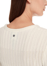MARC CAIN COLLECTIONS Off-White Dress Knitted In Germany | YC 21.03 M10 MARC CAIN COLLECTIONS Off-White Dress Knitted In Germany | YC 21.03 M10