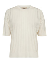 MOS MOSH Ecru Swann O-Ss Spring Tee | 168390
