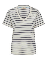 MOS MOSH Spellbound Mmnani V-Ss Stripe Tee | 168630 MOS MOSH Spellbound Mmnani V-Ss Stripe Tee | 168630
