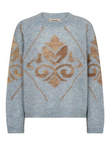 MOS MOSH Skyway Daya Mohair Intarsia Knit | 169470 MOS MOSH Skyway Daya Mohair Intarsia Knit | 169470