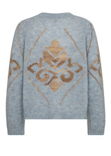 MOS MOSH Skyway Daya Mohair Intarsia Knit | 169470 MOS MOSH Skyway Daya Mohair Intarsia Knit | 169470