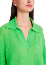 MARC CAIN SPORTS Dark Apple Green Polo Shirt Knitted In Germany | YS 53.02 M01 MARC CAIN SPORTS Dark Apple Green Polo Shirt Knitted In Germany | YS 53.02 M01