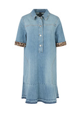 MARC CAIN SPORTS Baby Blue Short Rethink Together Shirt Dress | YS 21.09 D06 MARC CAIN SPORTS Baby Blue Short Rethink Together Shirt Dress | YS 21.09 D06