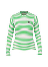 MARC CAIN SPORTS Dark Apple Green Long Sleeve With Striped Pattern | YS 48.05 J23 MARC CAIN SPORTS Dark Apple Green Long Sleeve With Striped Pattern | YS 48.05 J23