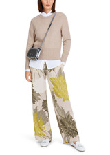 MARC CAIN COLLECTIONS New Pearl Melange Cashmere Sweater With Fine Cable Pattern | YC 41.12 M68 MARC CAIN COLLECTIONS New Pearl Melange Cashmere Sweater With Fine Cable Pattern | YC 41.12 M68