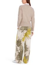 MARC CAIN COLLECTIONS New Pearl Melange Cashmere Sweater With Fine Cable Pattern | YC 41.12 M68 MARC CAIN COLLECTIONS New Pearl Melange Cashmere Sweater With Fine Cable Pattern | YC 41.12 M68