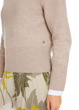 MARC CAIN COLLECTIONS New Pearl Melange Cashmere Sweater With Fine Cable Pattern | YC 41.12 M68 MARC CAIN COLLECTIONS New Pearl Melange Cashmere Sweater With Fine Cable Pattern | YC 41.12 M68