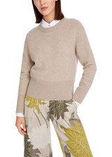 MARC CAIN COLLECTIONS New Pearl Melange Cashmere Sweater With Fine Cable Pattern | YC 41.12 M68 MARC CAIN COLLECTIONS New Pearl Melange Cashmere Sweater With Fine Cable Pattern | YC 41.12 M68