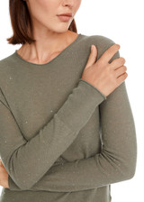 MARC CAIN COLLECTIONS Sage Powder Round Neck Wool Pullover | YC 41.20 M75 MARC CAIN COLLECTIONS Sage Powder Round Neck Wool Pullover | YC 41.20 M75