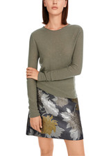 MARC CAIN COLLECTIONS Sage Powder Round Neck Wool Pullover | YC 41.20 M75 MARC CAIN COLLECTIONS Sage Powder Round Neck Wool Pullover | YC 41.20 M75