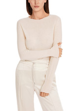 MARC CAIN COLLECTIONS Deep Pearl Round Neck Wool Pullover | YC 41.20 M75