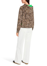 MARC CAIN SPORTS Granola Leopard Print Sweatshirt | YS 44.05 J12 MARC CAIN SPORTS Granola Leopard Print Sweatshirt | YS 44.05 J12