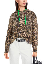 MARC CAIN SPORTS Granola Leopard Print Sweatshirt | YS 44.05 J12 MARC CAIN SPORTS Granola Leopard Print Sweatshirt | YS 44.05 J12