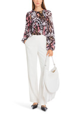 MARC CAIN COLLECTIONS Off-White Washington Slip-On Trousers | YC 81.15 W56 MARC CAIN COLLECTIONS Off-White Washington Slip-On Trousers | YC 81.15 W56