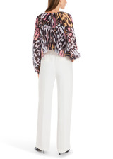 MARC CAIN COLLECTIONS Off-White Washington Slip-On Trousers | YC 81.15 W56 MARC CAIN COLLECTIONS Off-White Washington Slip-On Trousers | YC 81.15 W56