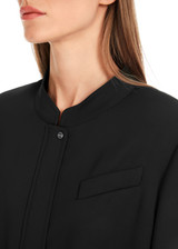 MARC CAIN COLLECTIONS Black Soft Flowing Blouson Jacket | YC 31.12 W56