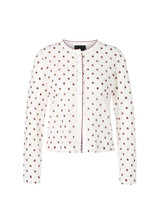 MARC CAIN COLLECTIONS Off-White Polka Dot Cardigan - Knitted In Germany | YC 39.07 M24