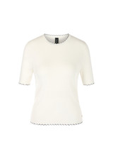 MARC CAIN COLLECTIONS Off-White Rethink Together Ribbed Sweater | YC 41.24 M77