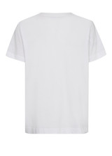 MOS MOSH White Mmhallin O-Ss Deco Tee | 168110 MOS MOSH White Mmhallin O-Ss Deco Tee | 168110