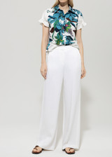 LUISA CERANO Multicolor Blouse With Hawaii Print | 218572/3744-1009 LUISA CERANO Multicolor Blouse With Hawaii Print | 218572/3744-1009