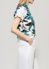 LUISA CERANO Multicolor Blouse With Hawaii Print | 218572/3744-1009 LUISA CERANO Multicolor Blouse With Hawaii Print | 218572/3744-1009