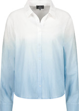 MONARI Blue Batik Shirt With Embellishment | 409132