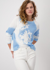 MONARI White Knitted Jumper With Floral Pattern | 409282